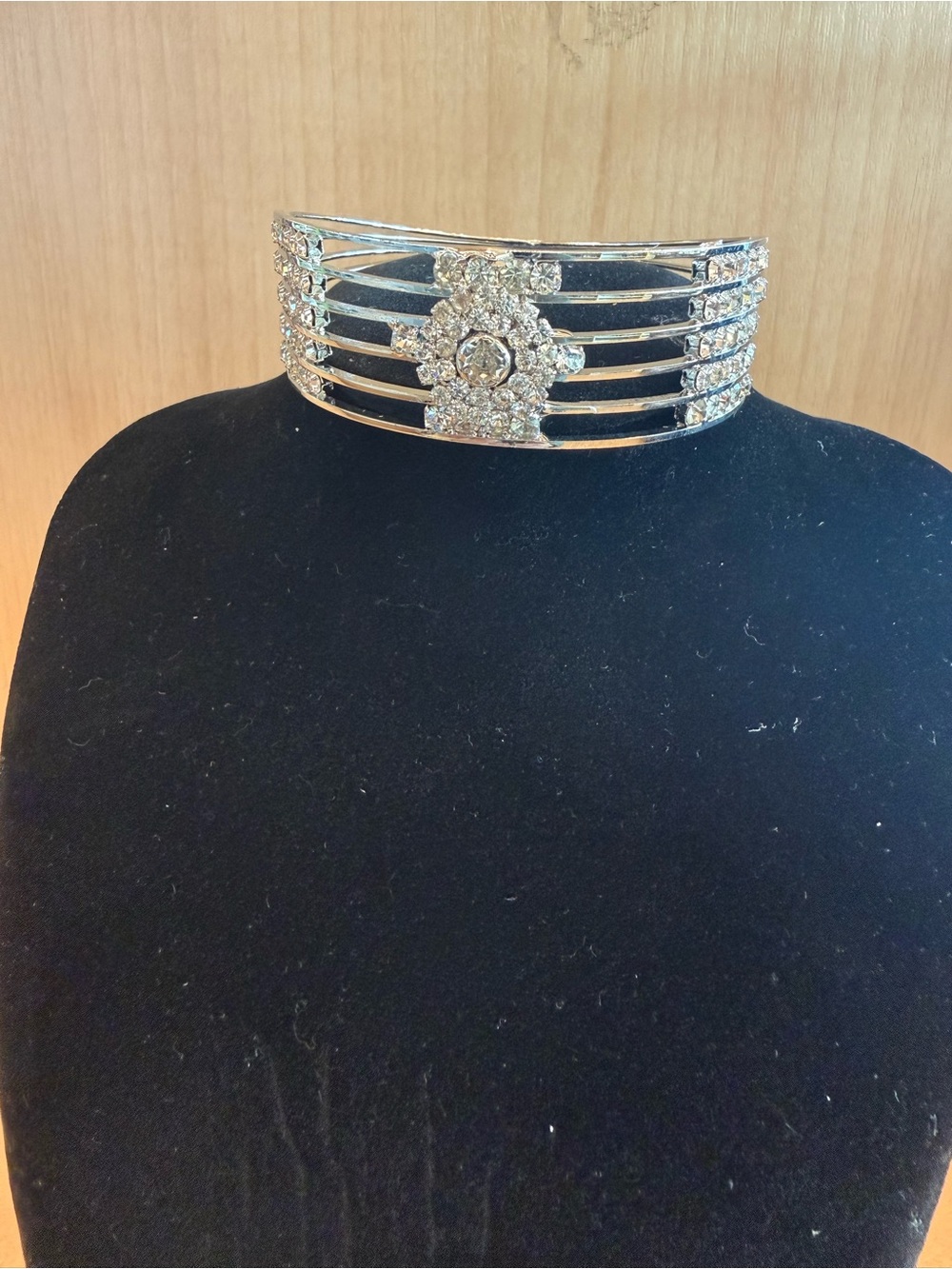 Silver Crystal Multi-Band tapered bracelet - Elegant Statement